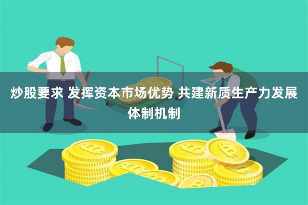 炒股要求 发挥资本市场优势 共建新质生产力发展体制机制