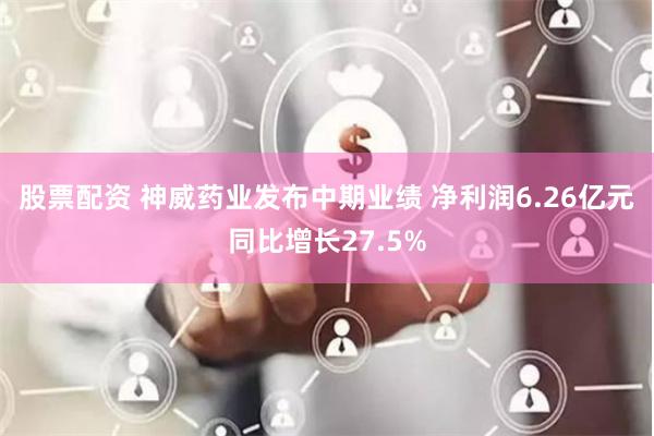 股票配资 神威药业发布中期业绩 净利润6.26亿元同比增长27.5%