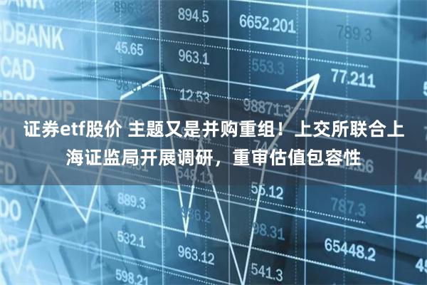 证券etf股价 主题又是并购重组！上交所联合上海证监局开展调研，重审估值包容性