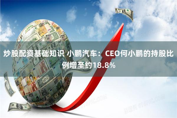 炒股配资基础知识 小鹏汽车：CEO何小鹏的持股比例增至约18.8%